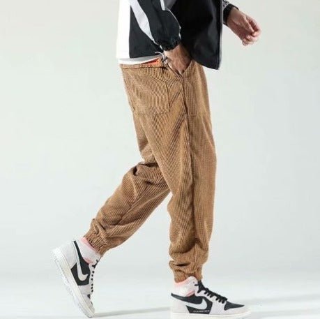 Jeevan | Men's Lightweight Drawstring Corduroy Jogger Pants