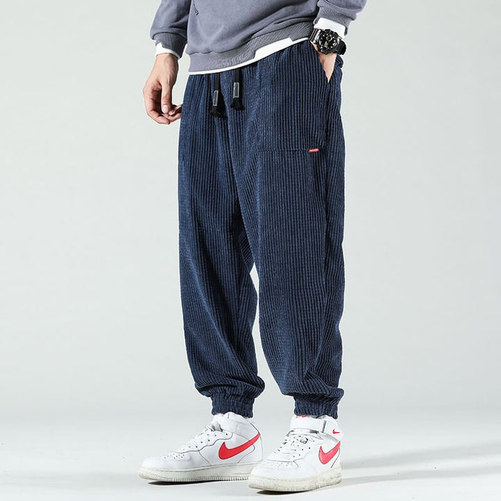 Jeevan | Men's Lightweight Drawstring Corduroy Jogger Pants