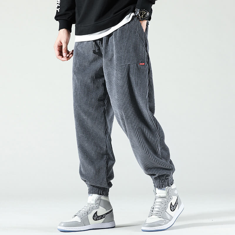 Jeevan | Men's Lightweight Drawstring Corduroy Jogger Pants