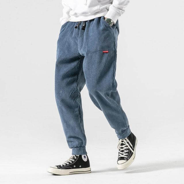 Jeevan | Men's Lightweight Drawstring Corduroy Jogger Pants