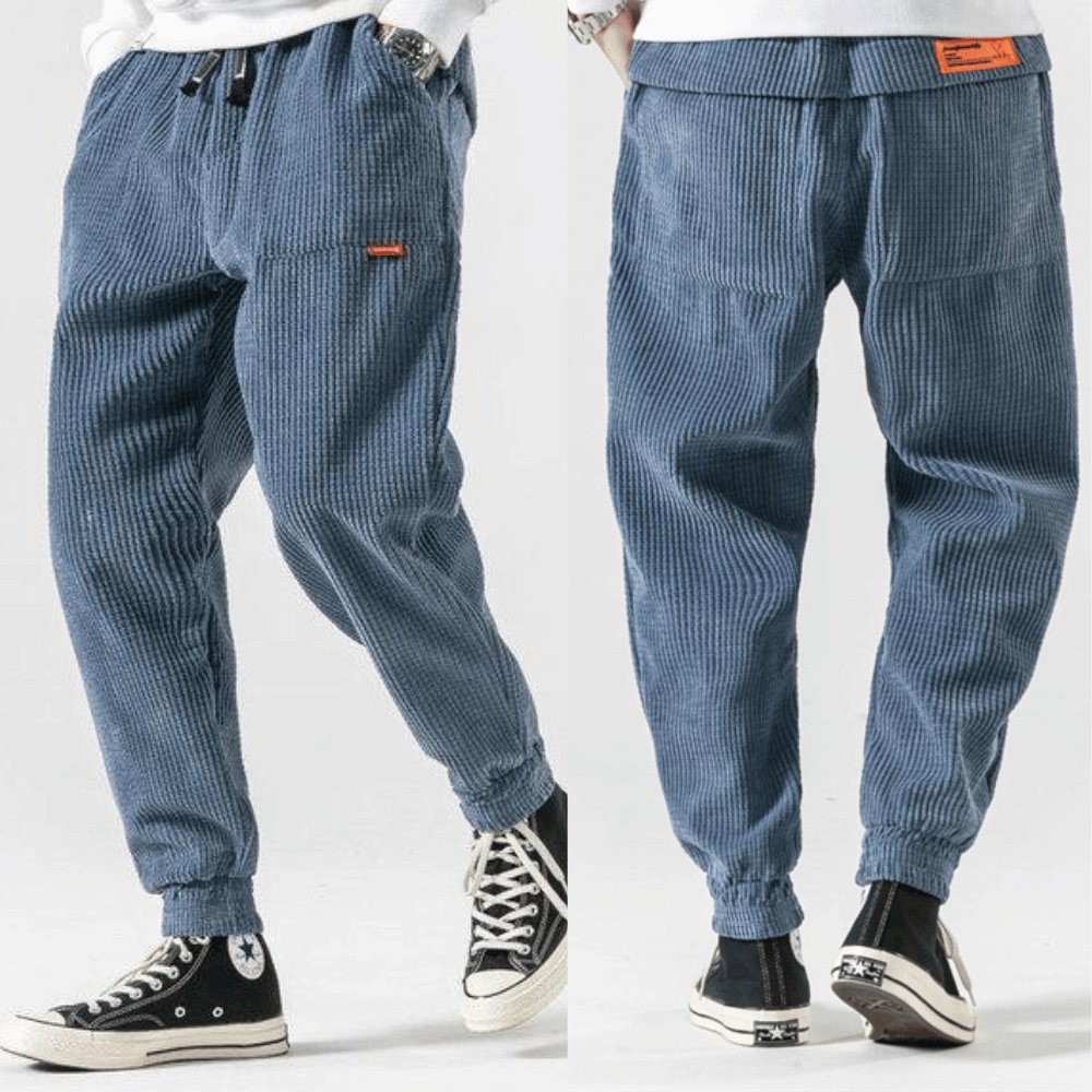 Jeevan | Men's Lightweight Drawstring Corduroy Jogger Pants