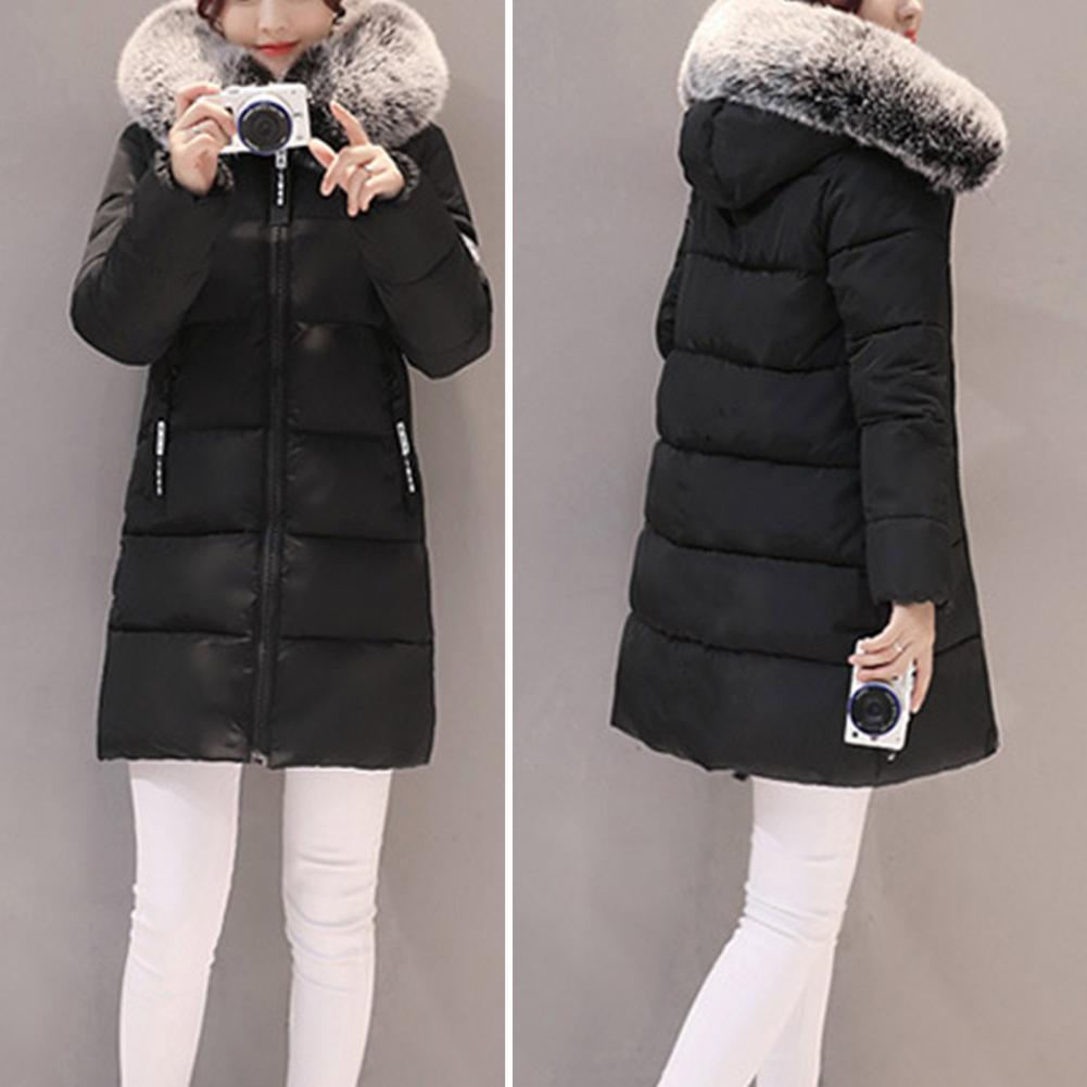Kaia | Women's Slim Hooded Puffer Coat with Faux Fur
