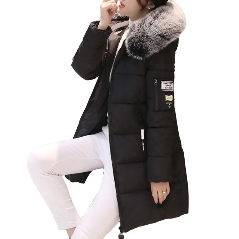 Kaia | Women's Slim Hooded Puffer Coat with Faux Fur