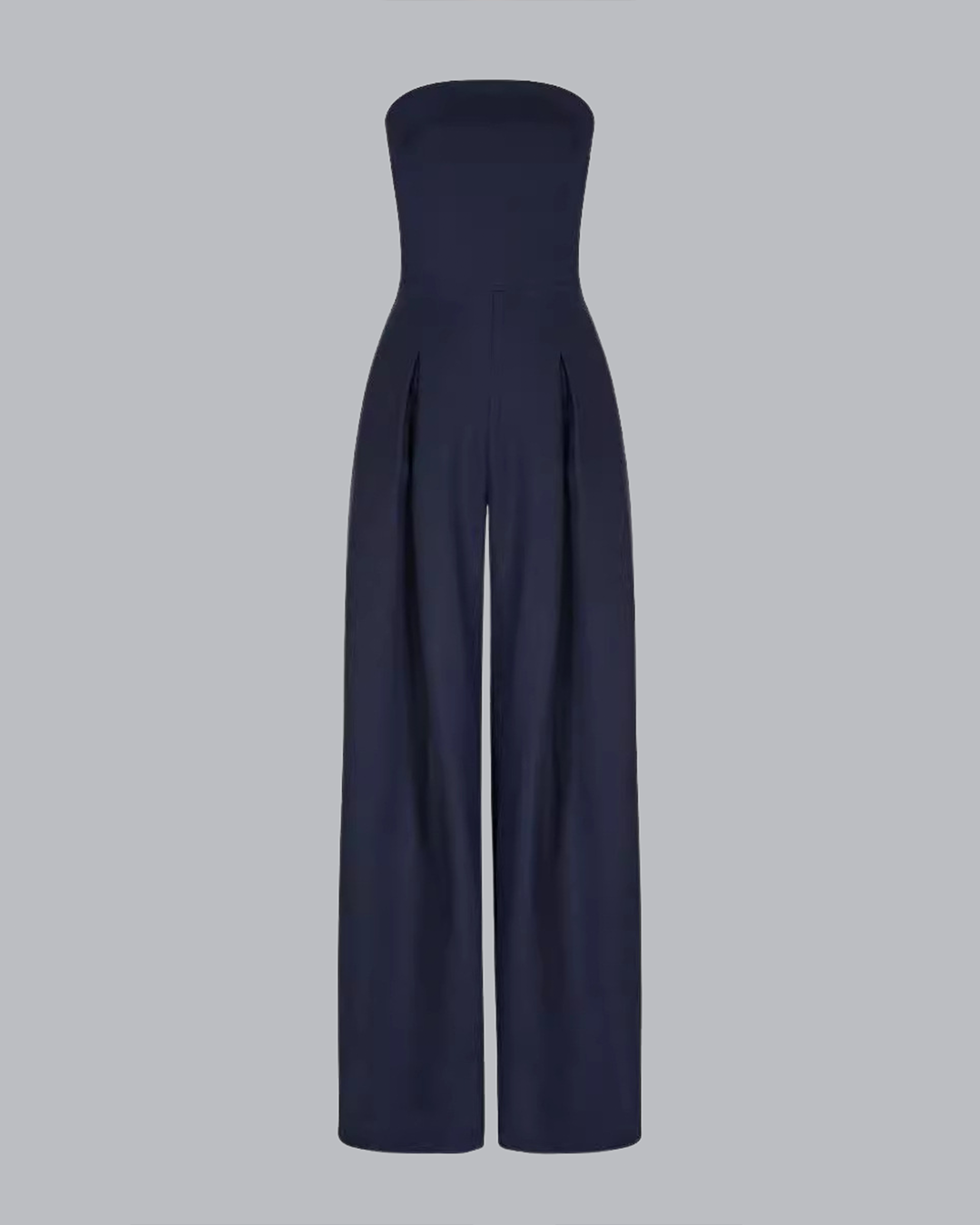 Klea | Women's Strapless Wide Leg Jumpsuit with Pockets