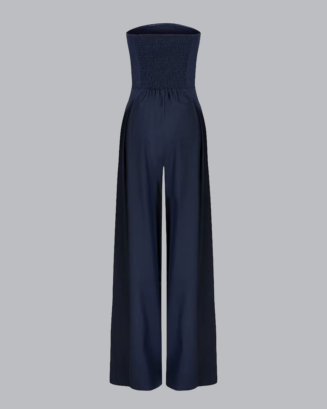 Klea | Women's Strapless Wide Leg Jumpsuit with Pockets