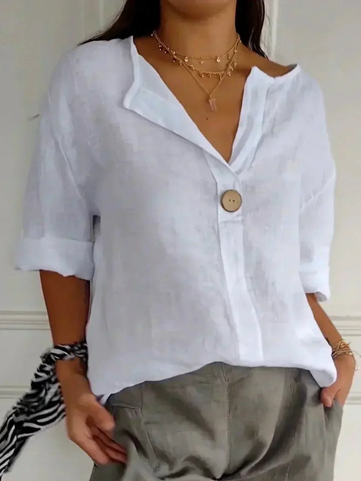 Adore | Women's Casual Button-Front Tunic Blouse