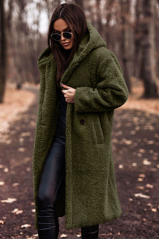 Daphne | Women's Oversized Hooded Plush Teddy Coat