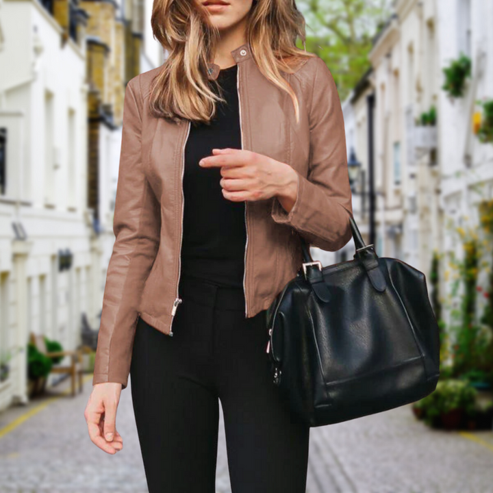Raven | Women’s Chic Zip-Up Biker Jacket