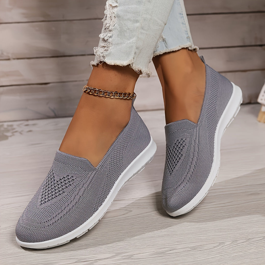 Carla | Women's Breathable Knit Slip-On Walking Shoes