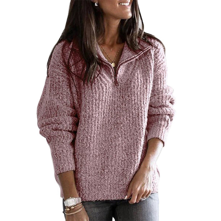 Willa | Women's Casual Zip-Up Knit Sweater