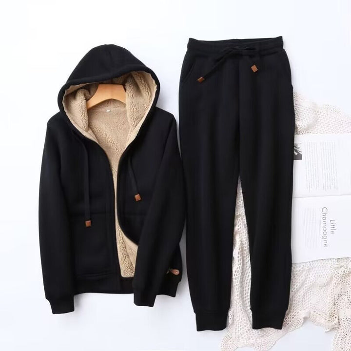 Nova | Women's Cozy Sherpa-Lined Hoodie & Jogger Set