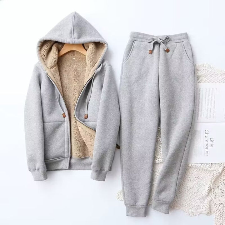 Nova | Women's Cozy Sherpa-Lined Hoodie & Jogger Set