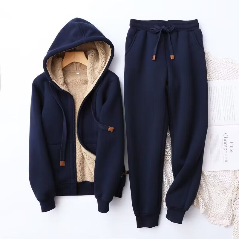 Nova | Women's Cozy Sherpa-Lined Hoodie & Jogger Set