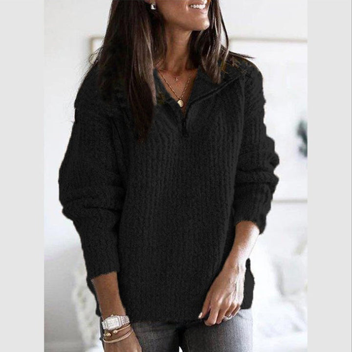 Willa | Women's Casual Zip-Up Knit Sweater