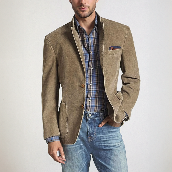 Casper | Men's Casual Slim-Fit Corduroy Blazer