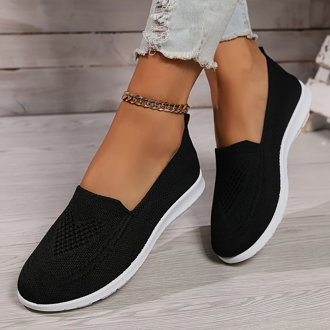 Carla | Women's Breathable Knit Slip-On Walking Shoes
