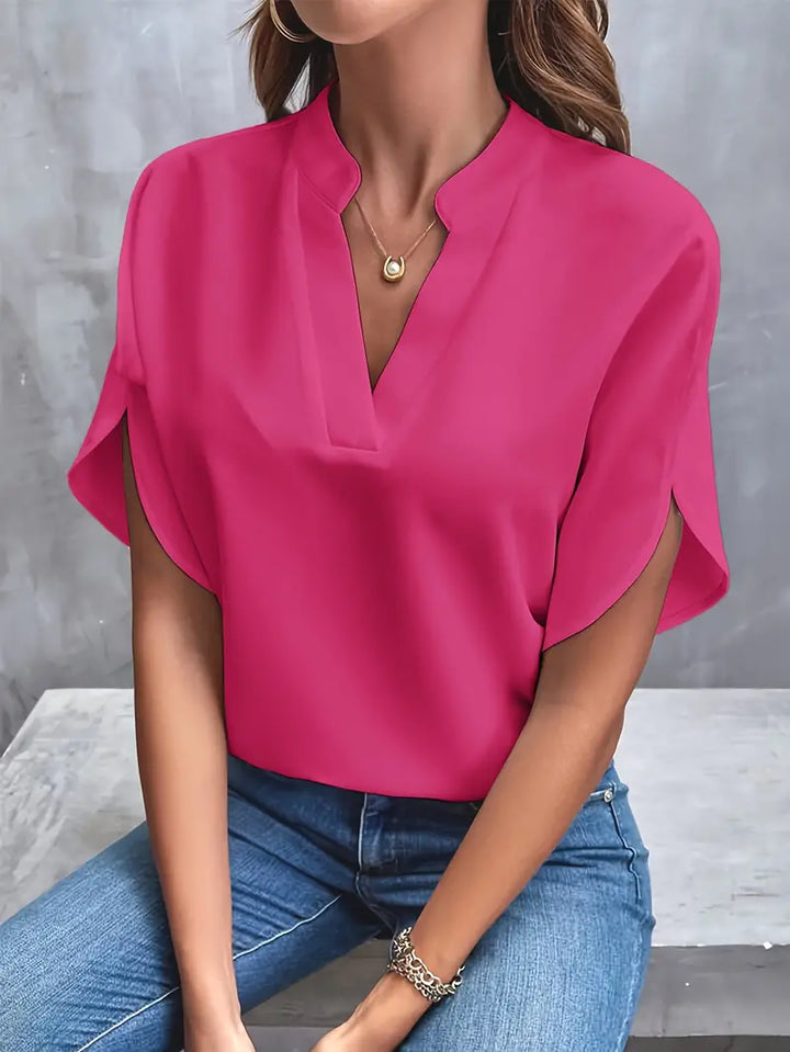 Mila | Women's Chic V-Neck Split Sleeve Blouse