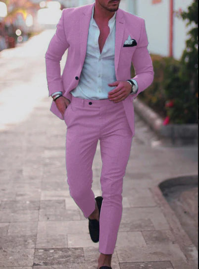 Axel | Men's Modern Summer Tailored Slim-Fit Two-Piece Suit