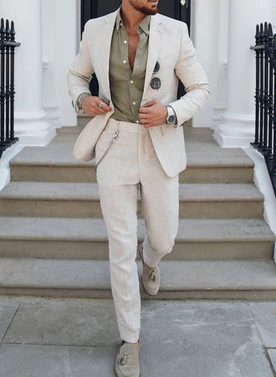 Axel | Men's Modern Summer Tailored Slim-Fit Two-Piece Suit