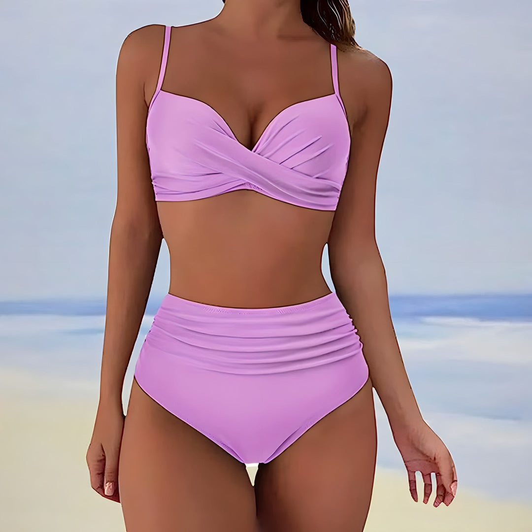 Brisa | Women's High Waist Two Piece Bikini Set