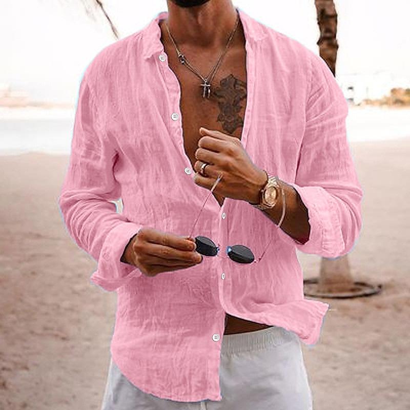 Chase | Men's Casual Summer Button-Up Linen Shirt