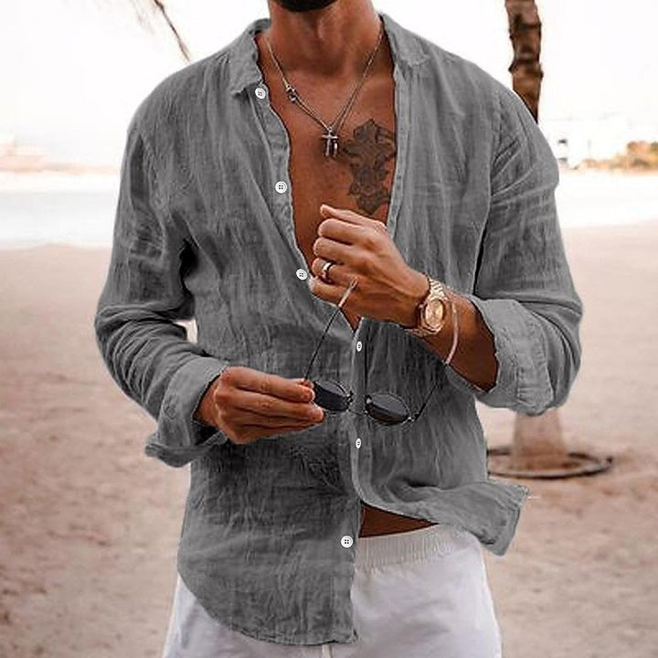 Chase | Men's Casual Summer Button-Up Linen Shirt