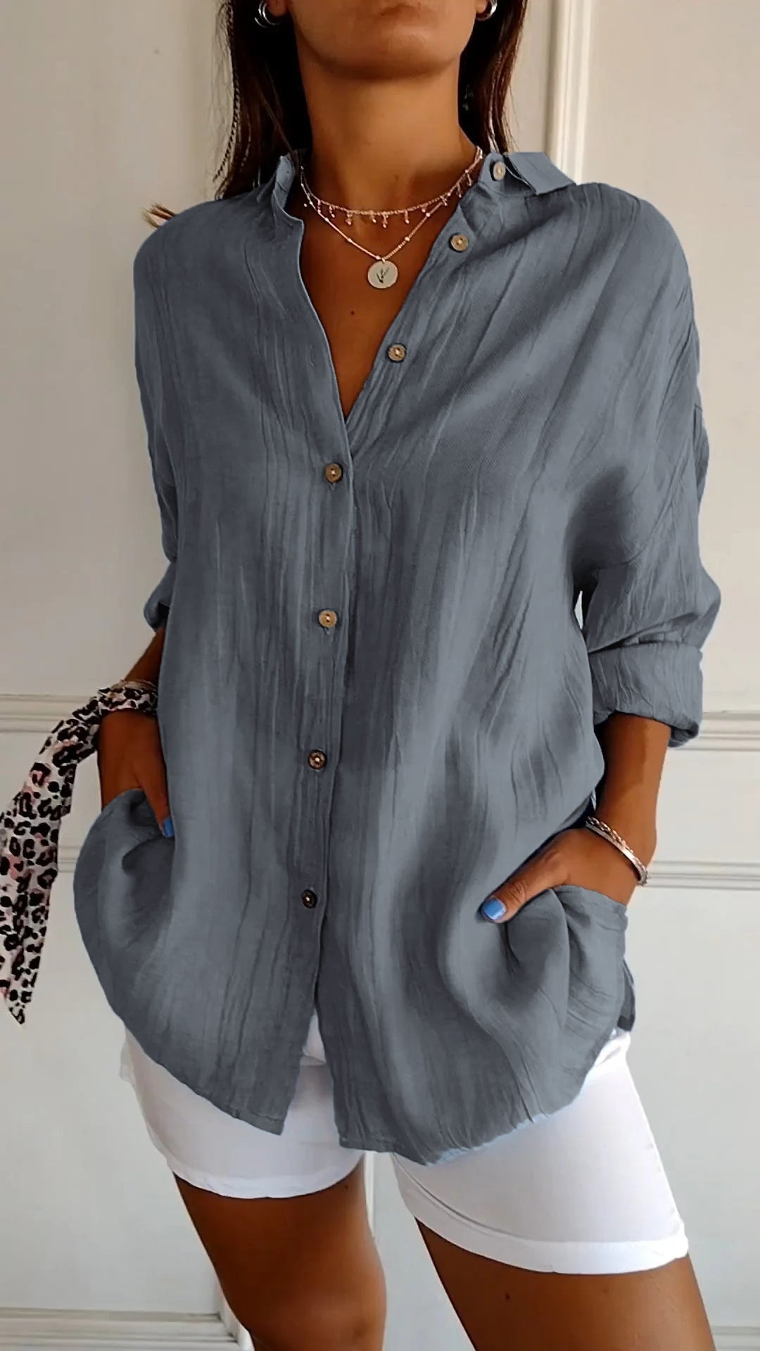 Payton | Women’s Chic Long Sleeves Button-Up Shirt