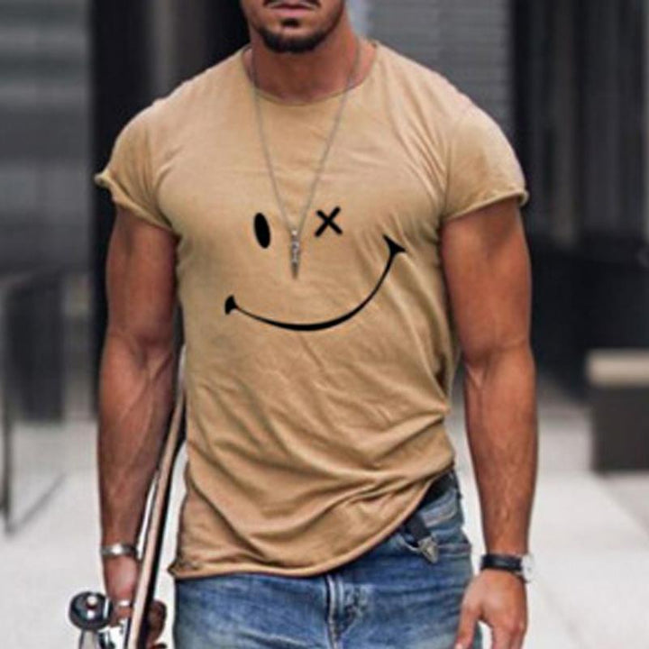 Skyler | Men's Trendy Quirky Smiley Cotton T-Shirt