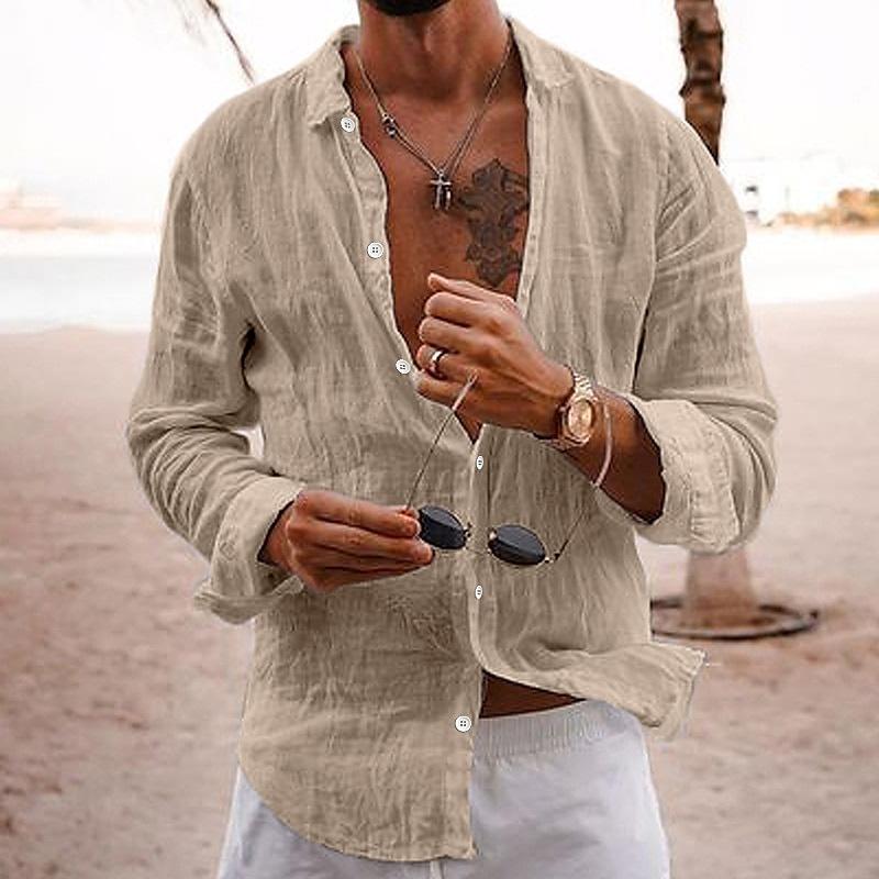 Chase | Men's Casual Summer Button-Up Linen Shirt