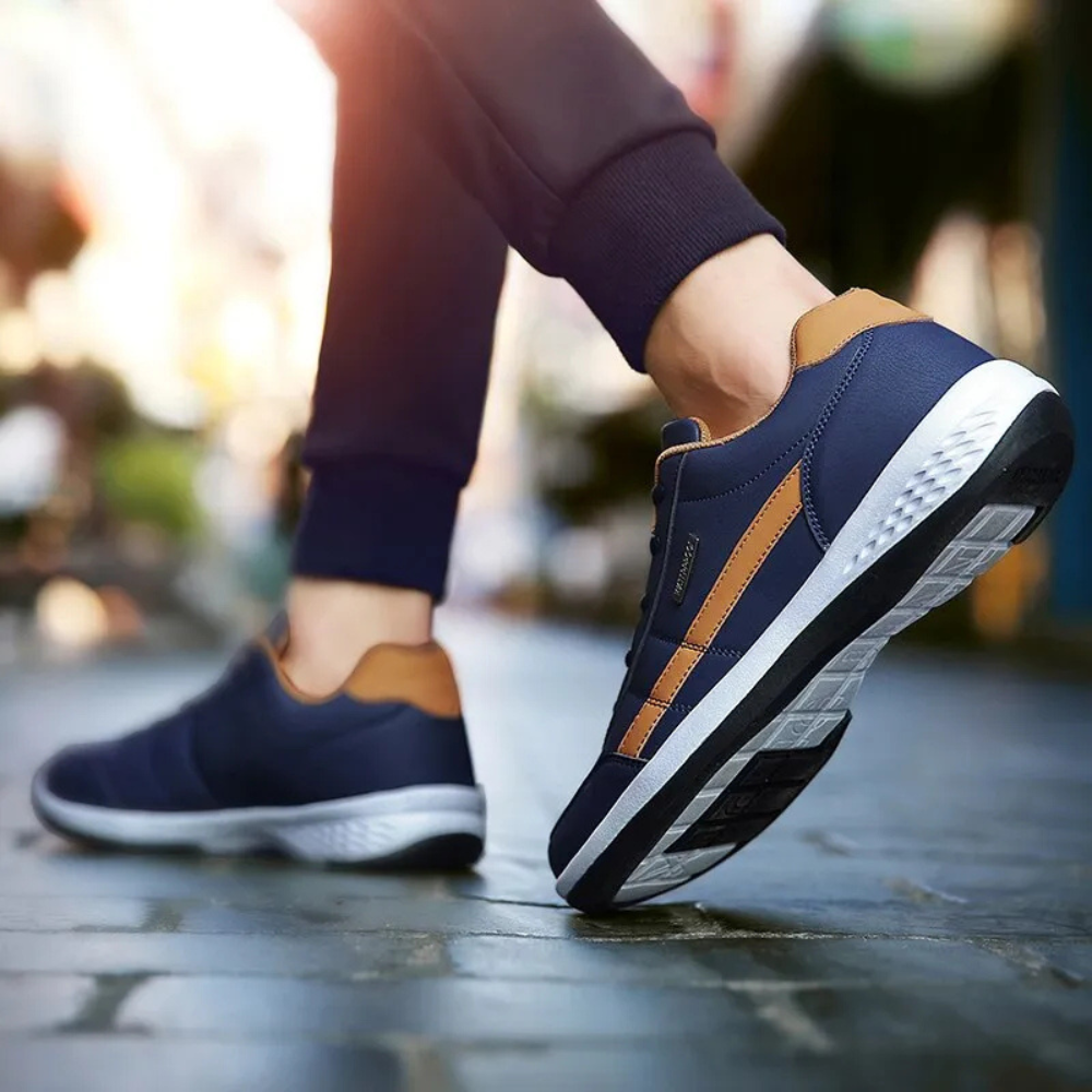 August | Men's Orthopedic Low Top Sneakers with Arch Support