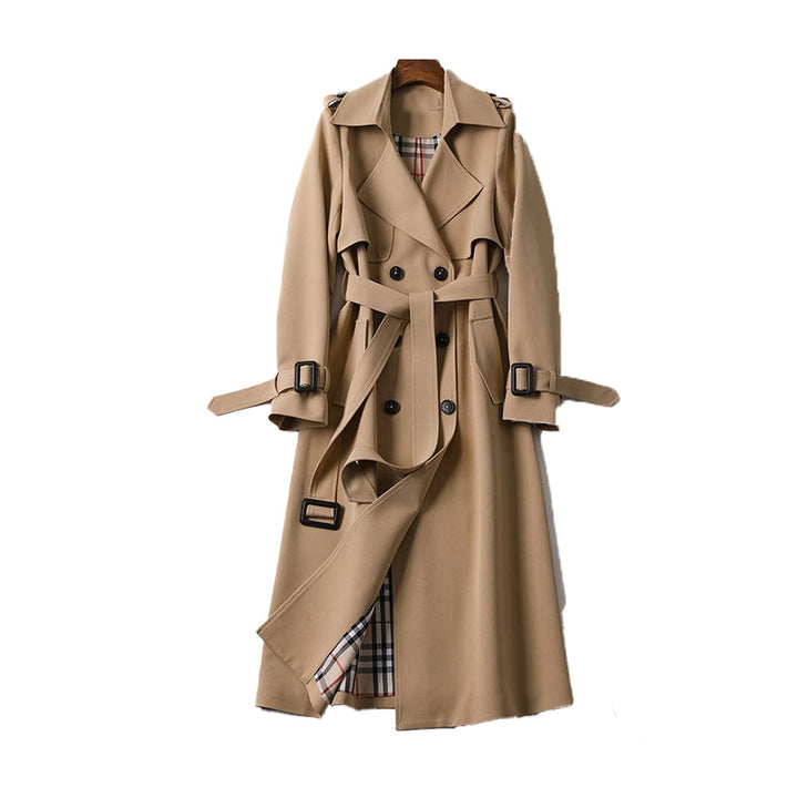 Audrey | Women's Classic Double-Breasted Trench Coat with Belt