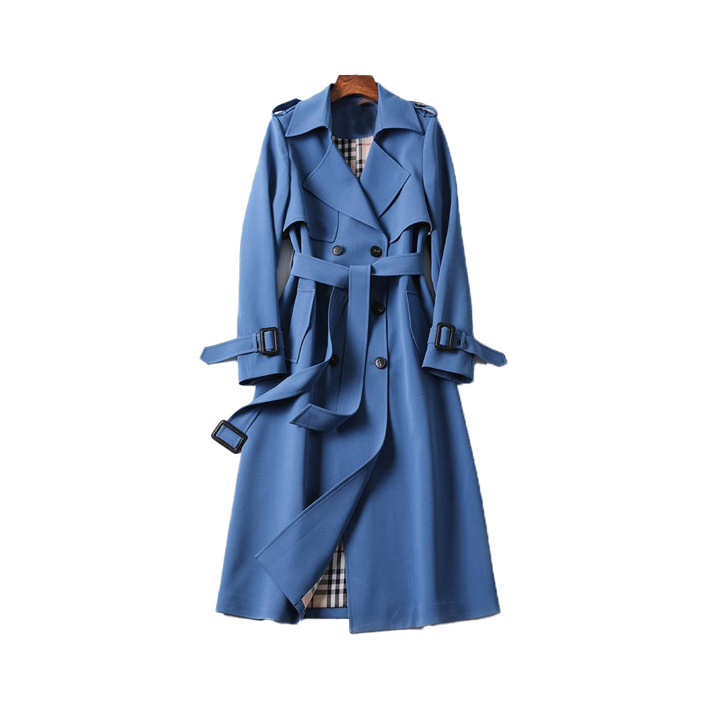 Audrey | Women's Classic Double-Breasted Trench Coat with Belt