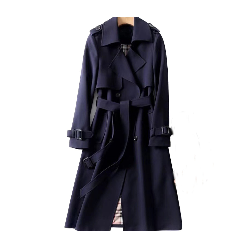 Audrey | Women's Classic Double-Breasted Trench Coat with Belt