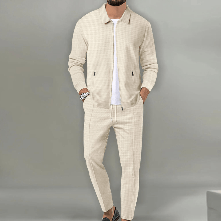 Jude | Men's Modern Slim-Fit Zip Tracksuit Set
