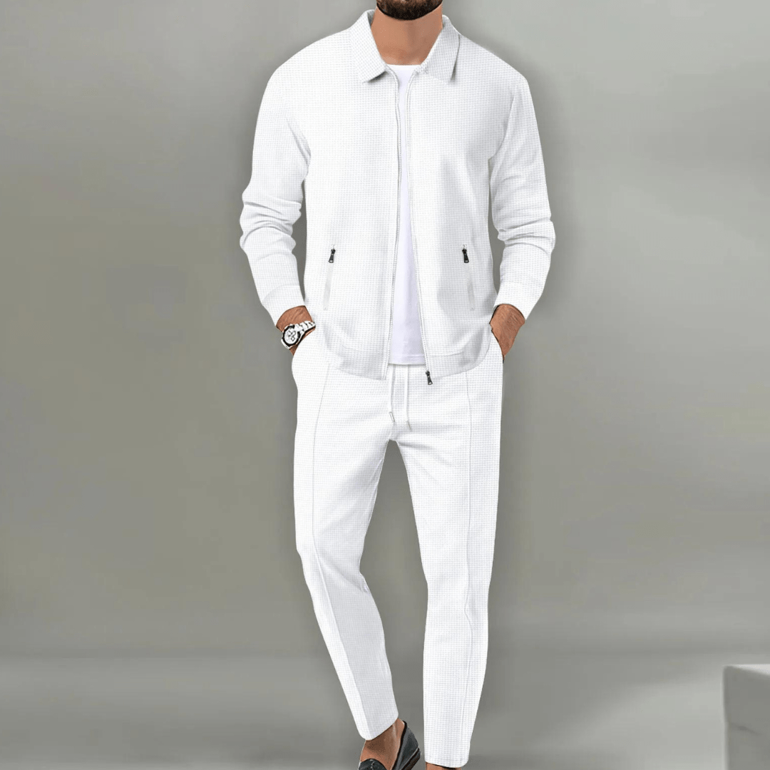 Jude | Men's Modern Slim-Fit Zip Tracksuit Set