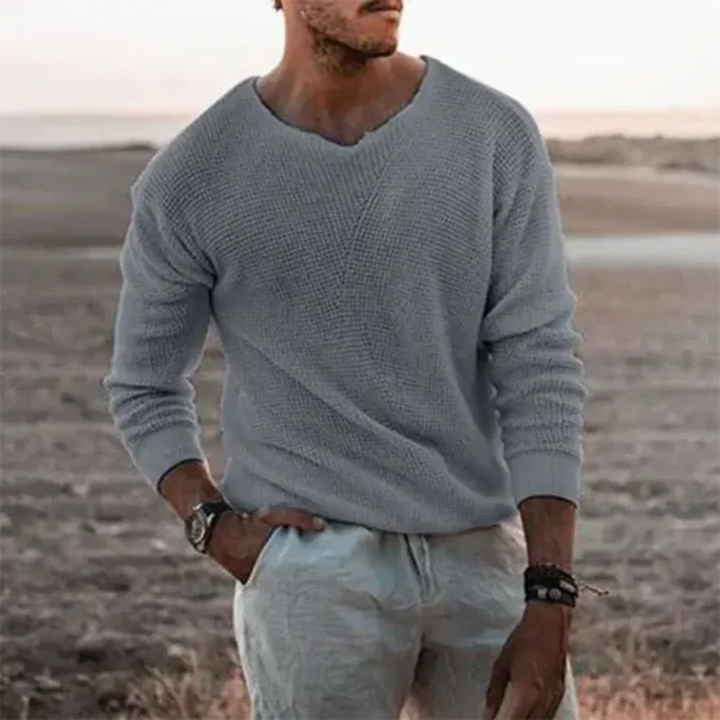 Tyler | Men's Casual V-Neck Knit Sweater