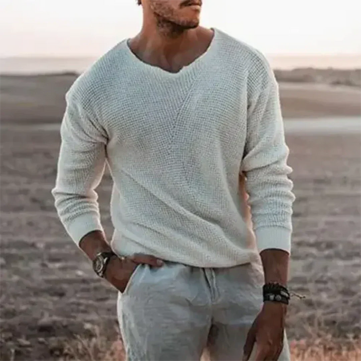 Tyler | Men's Casual V-Neck Knit Sweater