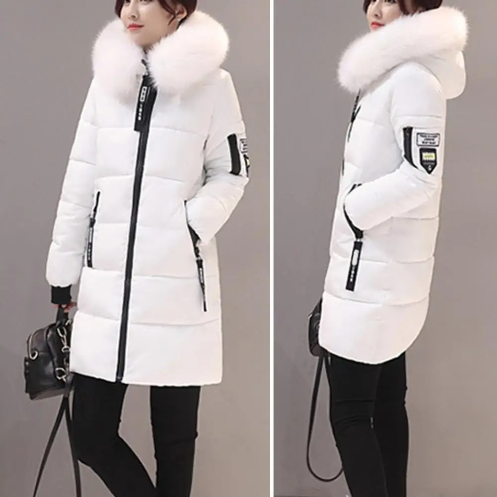 Kaia | Women's Slim Hooded Puffer Coat with Faux Fur
