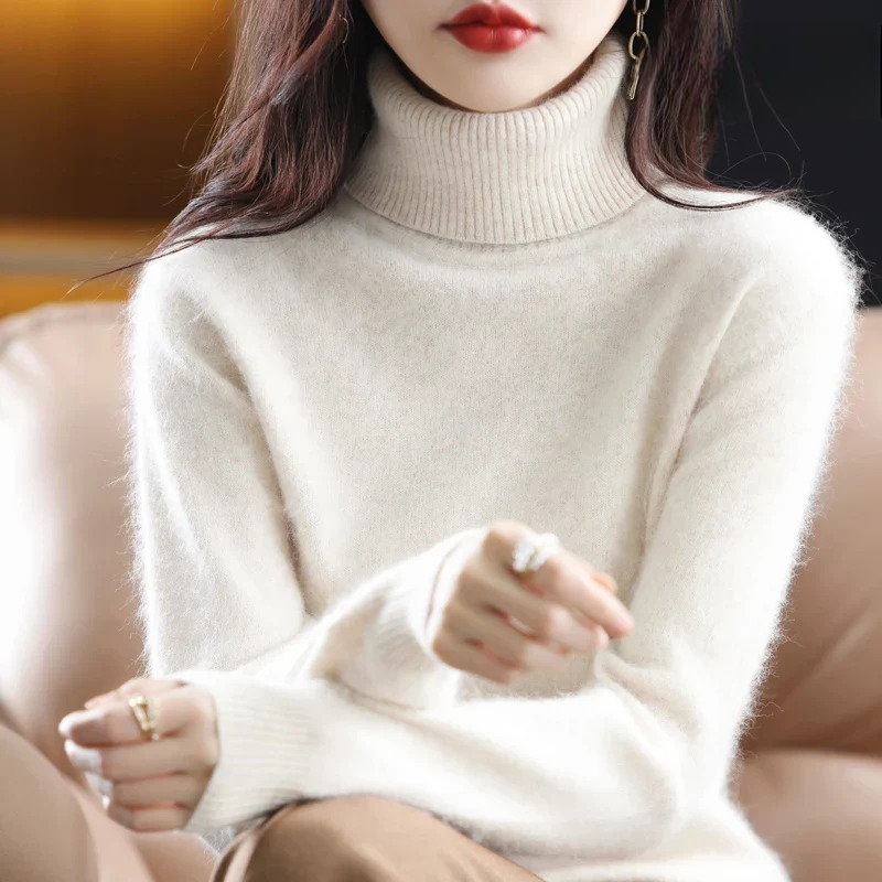 Vea | Women's Premium Cashmire Turtleneck Knit Sweater