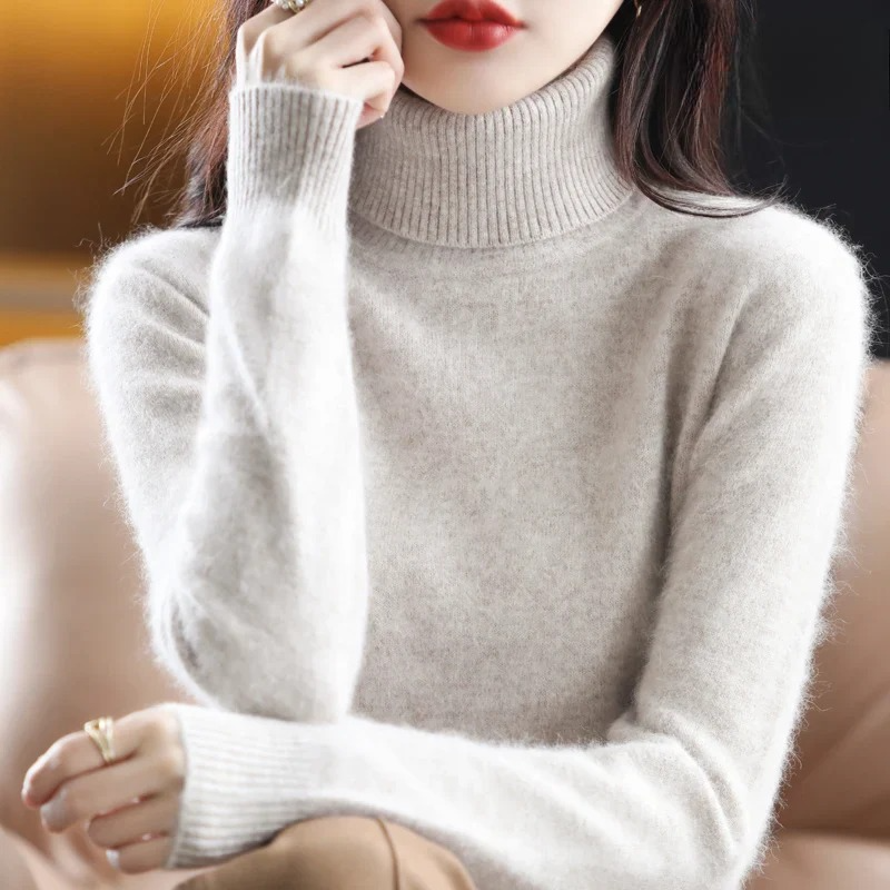 Vea | Women's Premium Cashmire Turtleneck Knit Sweater