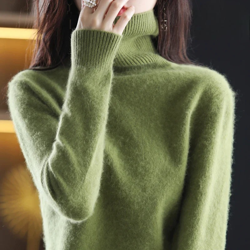 Vea | Women's Premium Cashmire Turtleneck Knit Sweater