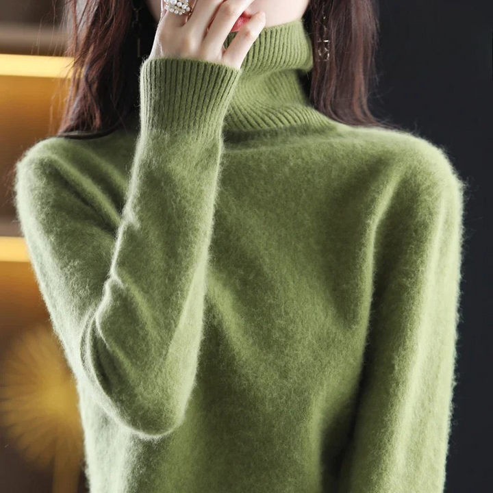 Vea | Women's Premium Cashmire Turtleneck Knit Sweater