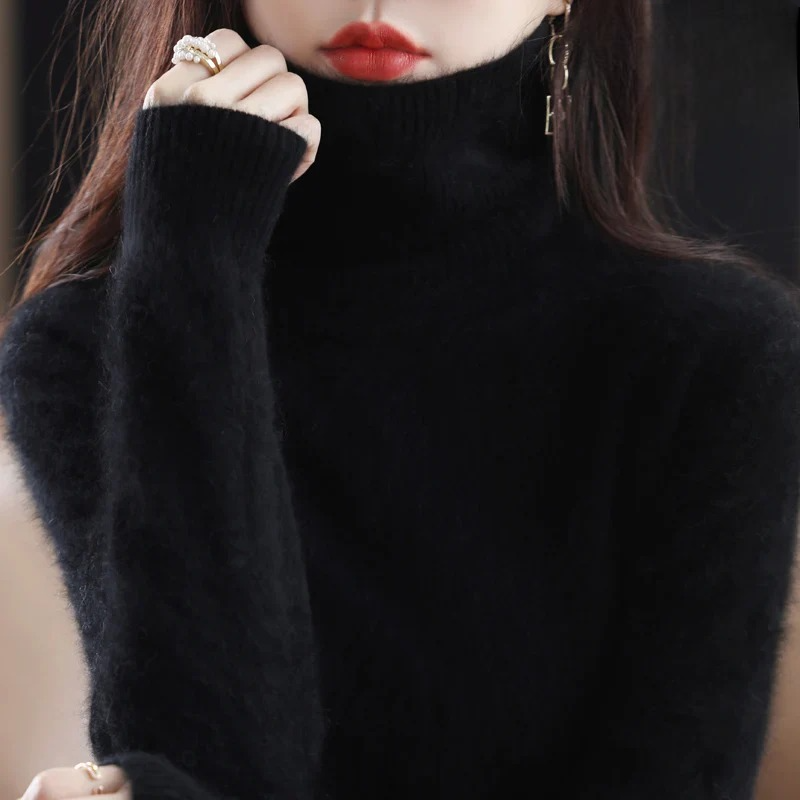 Vea | Women's Premium Cashmire Turtleneck Knit Sweater