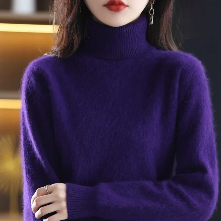 Vea | Women's Premium Cashmire Turtleneck Knit Sweater