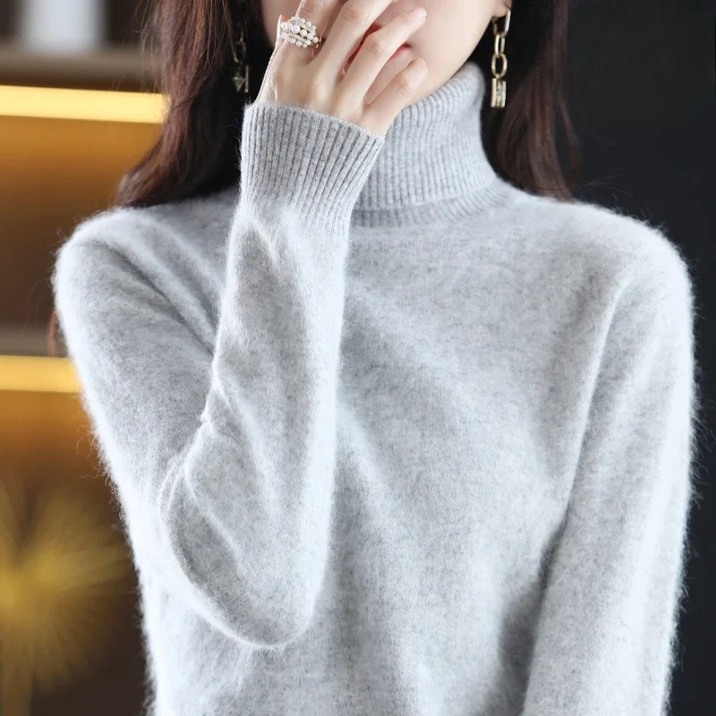 Vea | Women's Premium Cashmire Turtleneck Knit Sweater
