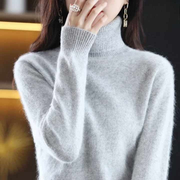 Vea | Women's Premium Cashmire Turtleneck Knit Sweater