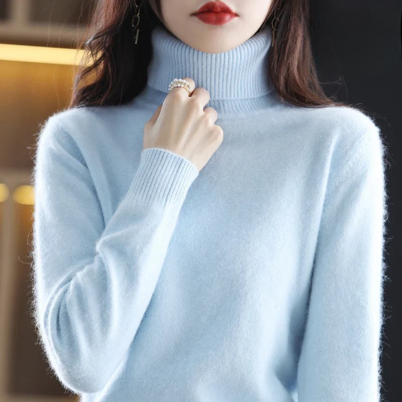 Vea | Women's Premium Cashmire Turtleneck Knit Sweater