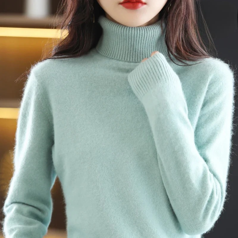 Vea | Women's Premium Cashmire Turtleneck Knit Sweater