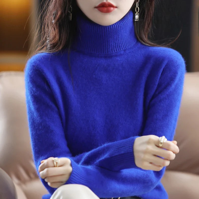 Vea | Women's Premium Cashmire Turtleneck Knit Sweater