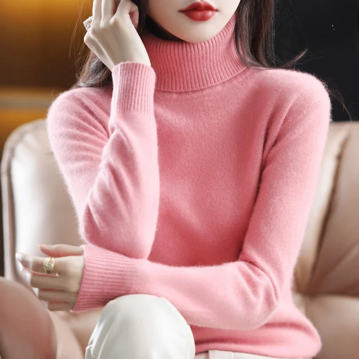 Vea | Women's Premium Cashmire Turtleneck Knit Sweater